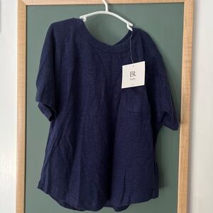 Brand New With Tags Banana Republic Kids Navy Shirt Retail $35 Size 5 Kids